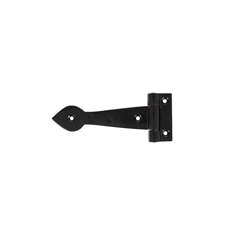 From The Anvil Black Smooth 6 Inch Cast T Hinge