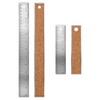 2 Pcs Cork Backed Ruler Stainless Steel Ruler, 6 Inch