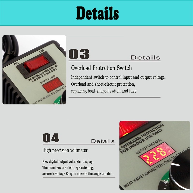 Speed Controller 220 V Motor, 2000 W Voltage Regulator Voltage