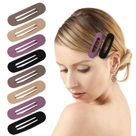 Small Flat Hair Clips for Women Lay Down Clips for Thin Hair Accessories 8pack