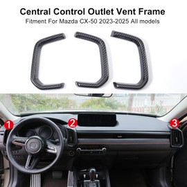 Birbenben for 2023 2024 Mazda CX-50 Central Control Air Conditioning Outlet Cover, Carbon Fiber Pattern Interior Cover Trims Sport Accessories for Mazda CX50 CX 50 2024 2023
