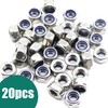 M8 Nyloc Nuts, 8mm Locking Nuts, (Pack of 20), Metal