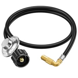 ZODIRISE 3 Feet Propane Regulator and Hose for Blackstone 17 & 22 Inch Tabletop Griddle, Connect to 5-20 LB Propane Tank