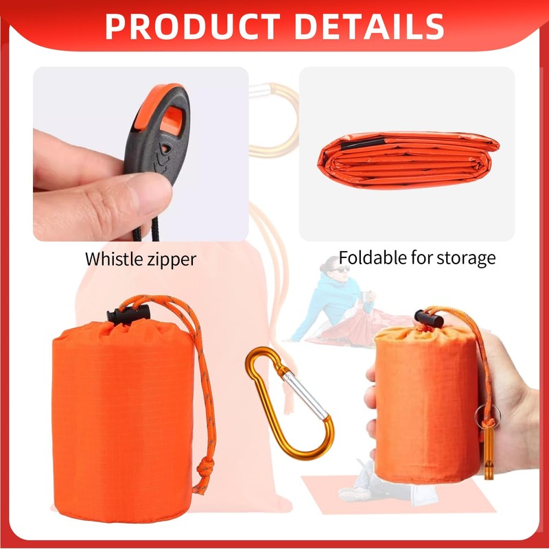 Emergency Survival Bivvy Bag – Lightweight Thermal Sleeping Bag –