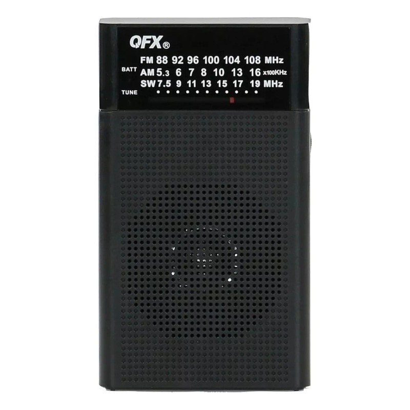 QFX R-35 Portable 3" AM, FM, SW1 Band Radio with