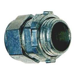 Sigma Engineered Solutions 49250 EMT ProConnex Compression Connector Conduit Fitting, 1/2-Inch, Silver