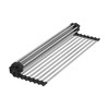 Ruvati Stainless Steel and Silicone Rollup Rack Trivet for Workstation