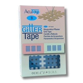 AcuTop Gitter Tapes – gezielte und sanfte Unterstützung nach dem Prinzip der Akupunktur (Blau, Typ B)