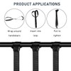Wevdn 8 PCS Soft Loop Tie Down Straps, 1.1"x 18"