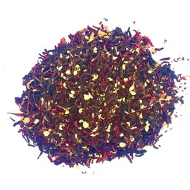 FIRE TEAS Organic Hibiscus Honeybush Ginger Tea - Stimulates Circulatory & Nervous Systems, Rich in Antioxidants, Caffeine Free, Excellent Source of Vitamin C, Made in the USA