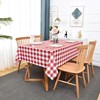 Essifunia Waterproof Plaid Tablecloth Fabric - Square 58x58 Inch Classic