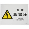 Japanese Green Cross JIS Safety Sign JA-219S Danger High Voltage