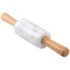 Marble Rolling Pin,Dough Roller 11.6 inch,Non-Stick Pizza Roller,No Rust,Women's Kitchen