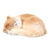 Fur Cat Figurine Simulation Cute Decorative Plush Cat Statue Toy