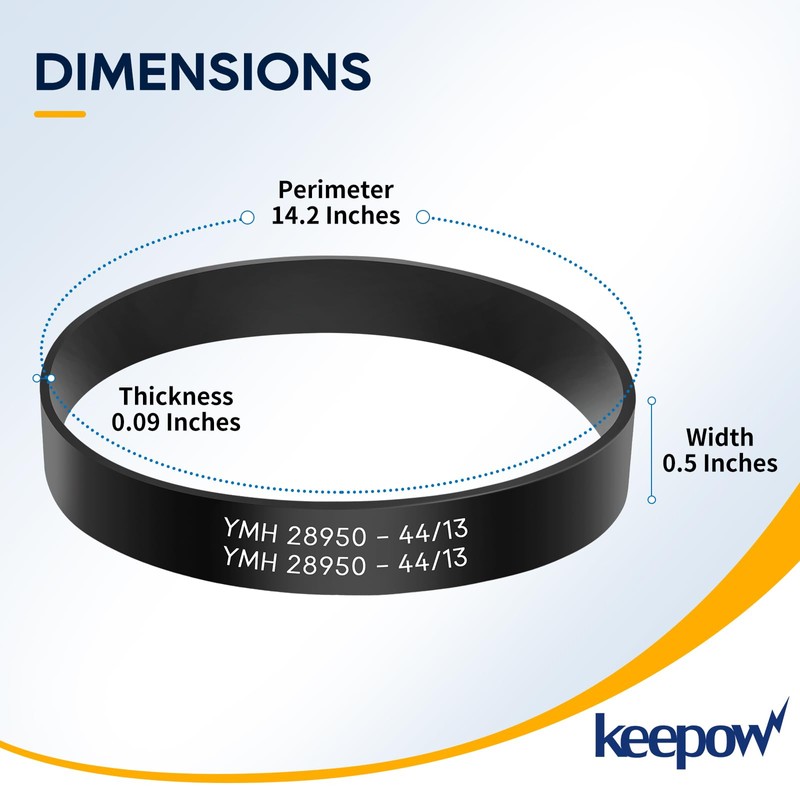 KEEPOW Replacement Belts for Bissell PowerSwift/Aeroswift/Powertrak Upright Vacuum Compatible with