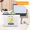 Tennis Makeup Bag Cosmetic Purse with Zipper Travel Pouch Sport