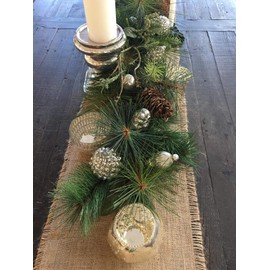 Home·FSN Burlap Table Runner 3 Set, 100% Jute Vintage 14X108 Inches Table Runner for Wedding, Parties, BBQ's, Everyday, Holidays