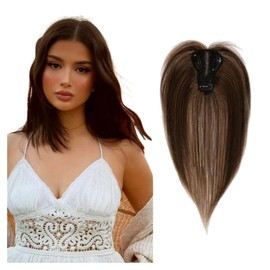 Bangs Hair Clip in Bangs Fringe with Temples Hairpieces for Women Hair Bangs Extension for Daily Wear (Light brown)