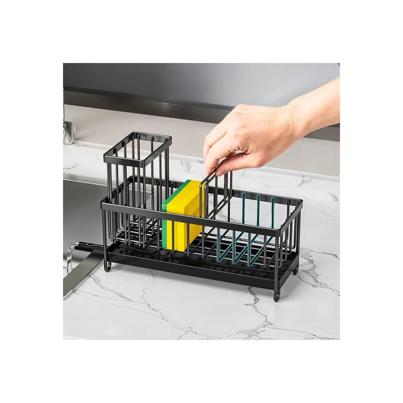 Stainless Steel Rustproof Self Draining Kitchen Sink Caddy Organiser with