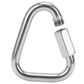 Outdoor Stainless Steel Triangle Shape 

Screw Lock Carabiner Mounteering 

Safety 

Buckle for Climbing Protection Euipment