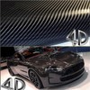 DIYAH 4D Black Carbon Fiber Vinyl Wrap Sticker Air Release