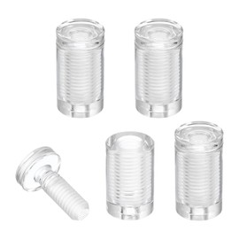 sourcing map 4Pcs Sign Standoff Screws, 3/4" x 1-7/16" Acrylic Wall Standoff Mount Hardware Advertising Glass Standoff Nail Acrylic Nail for Hanging Acrylic Picture Frame Panel Sign