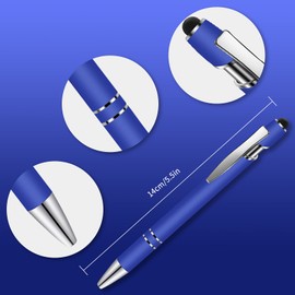 KINBOM 10pcs 2 in 1 Stylus Multicolored Ball Pens Stylus Tips Ball Point Pen Black Refills for Electronic Touch Screen Note Book All Touch Screen Devices