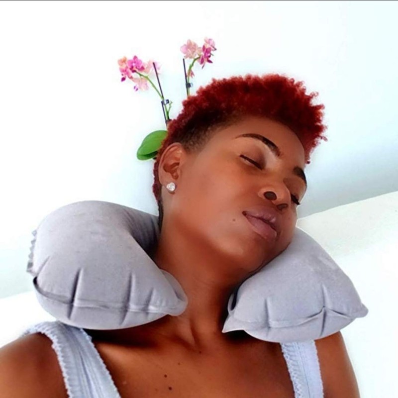 MaxxGoods Neck Pillow Neck Pillow Travel Pillow Inflatable (Pack of