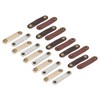 MECCANIXITY 5+5 Pcs Leather Cable Straps Cord Organizer 63x16mm Ties