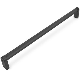 POVEFONK 6 Pack Matte Black Kitchen Cabinet Handles - 10 inch (254mm) Black Drawer Pulls