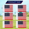 Oudain 6 Pcs Golf Flag with Tube Inserted Waterproof Putting