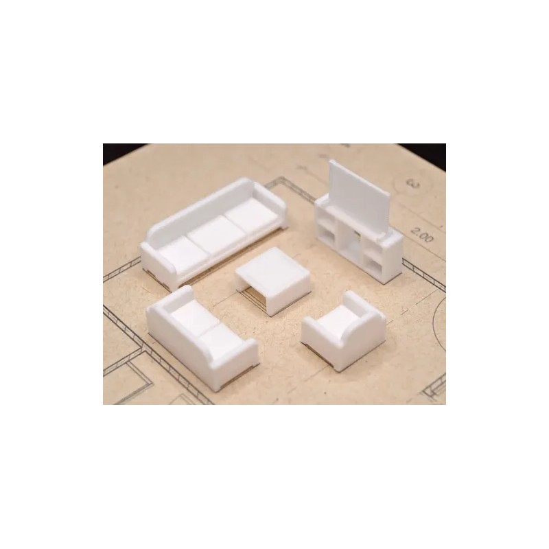 - Muebles Para Maquetas Set Casa Habitación Escala 150 -