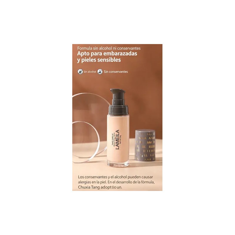 Lameila Base De Maquillaje: Impermeable, Sin Transferencia