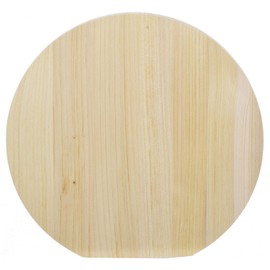 Umezawa 292407 Wooden Cutting Board, Aomori Hiba, Round, Small, Diameter 9.8 x Thickness 0.7 inches (25 x 1.8 cm), Made in Japan