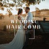 Evild Peine para el pelo de boda, con perlas y
