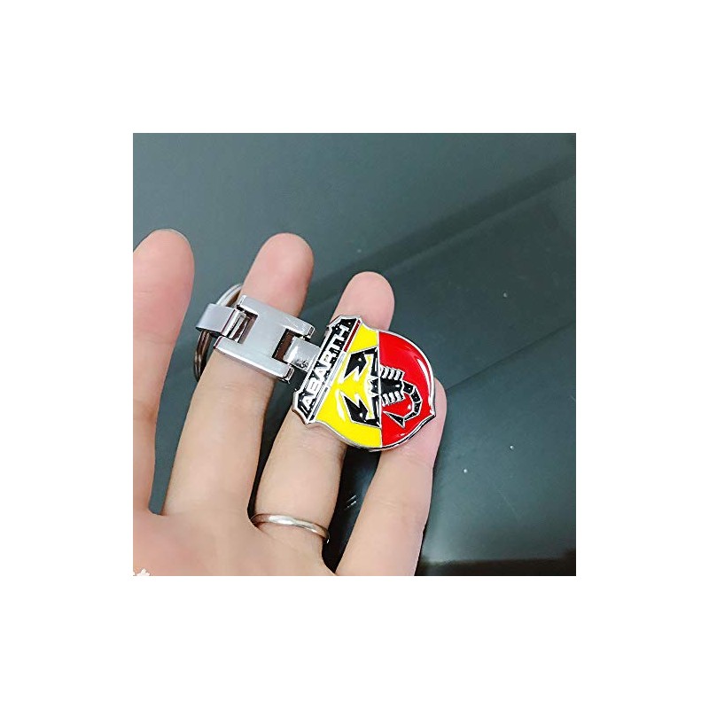 For FIAT Abarth 500 Metal Auto Accessions Universal Car Keychain