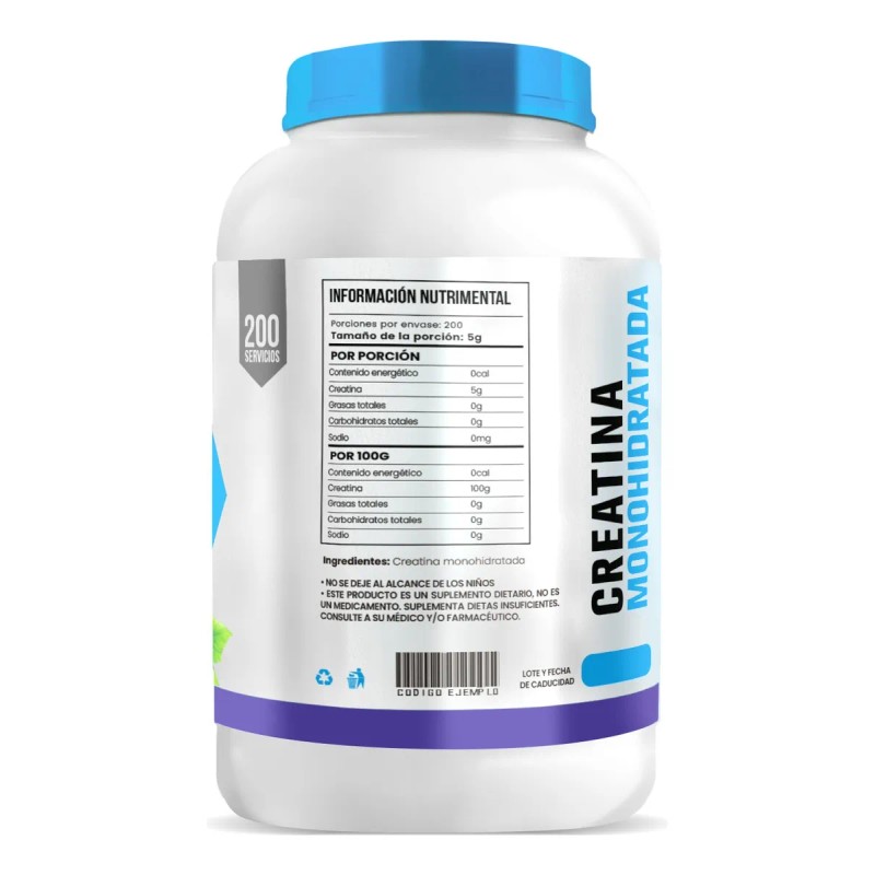 Suplemento Creatina Monohidratada D-mon 1 Kg Varios Sabores Moras