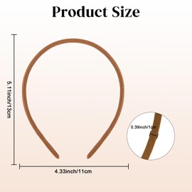 16 PCS Thin Soft Headbands For Women Girls Non Slip Fabric Head Bands