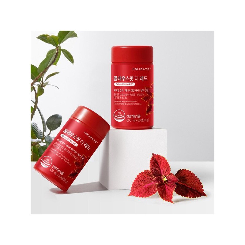 Holidays 콜레우스핏 더 레드 다이어트 1병 1개월분 Coleus Fit The