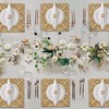 MAONAME 12" Gold Charger Plates Set of 12, Mirror Charger