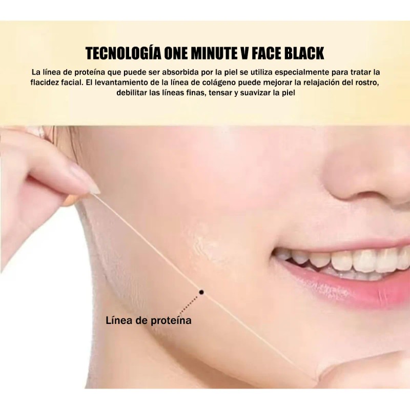 🔥 300 de colágeno absorbible de hilo de estiramiento facials