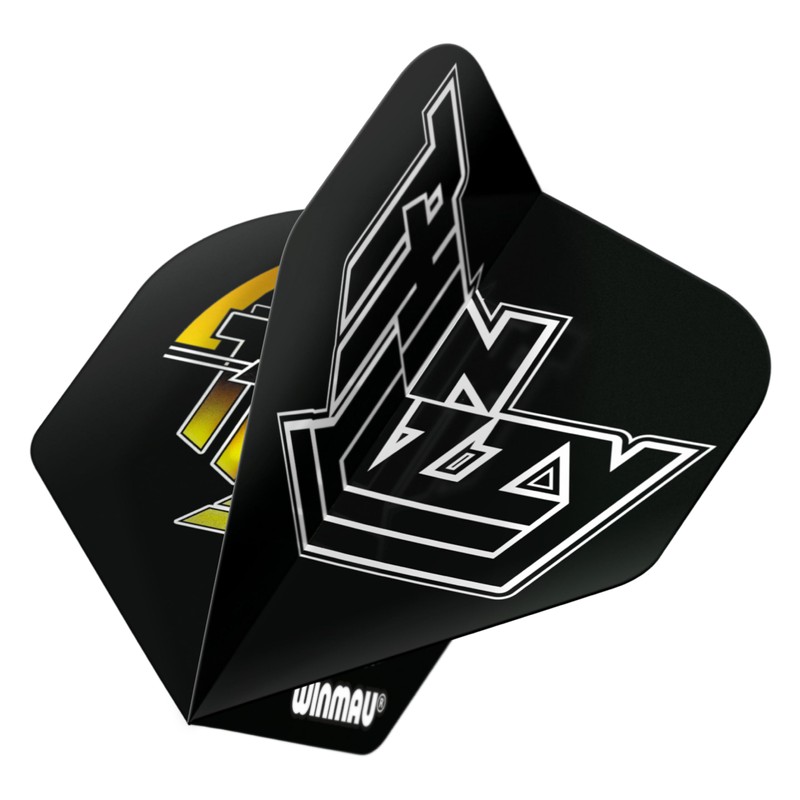 Winmau Rock Legends Thin Lizzy Double Sided Black Dart Flights