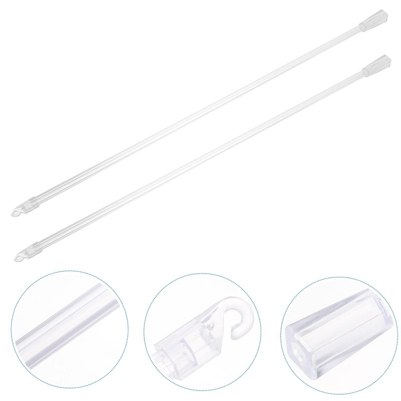 Angoily 8pcs Vertical Blind Wand Plastic Blind Opener Long Window