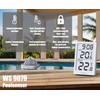 WS9079 Digital Wireless Pool Thermometer with Station, Measures Water Temperature