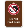 Lilyanaen New Metal Sign Aluminum Sign Do Not Feed Bears