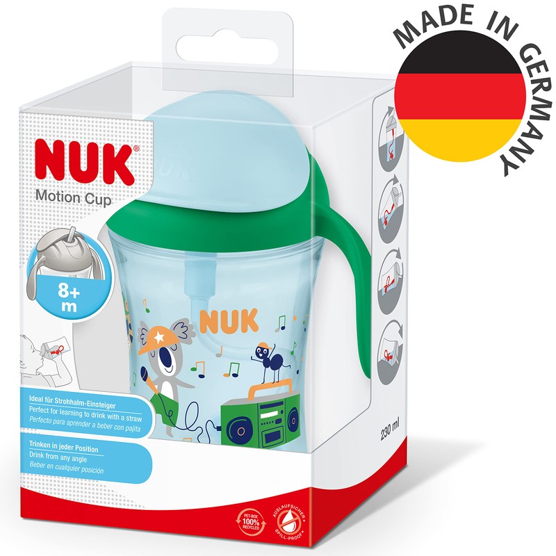 NUK Motion Cup Learning Cup | 230 ml | Leak-Proof,
