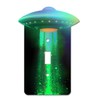 Off The Wall Plates - Alien UFO Holographic Decorative Acrylic