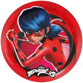 Anila's Party Set Miraculous Ladybug, 52-Piece Set, Plates, Cups, Napkins, Disposable Tableware, Tableware Set.