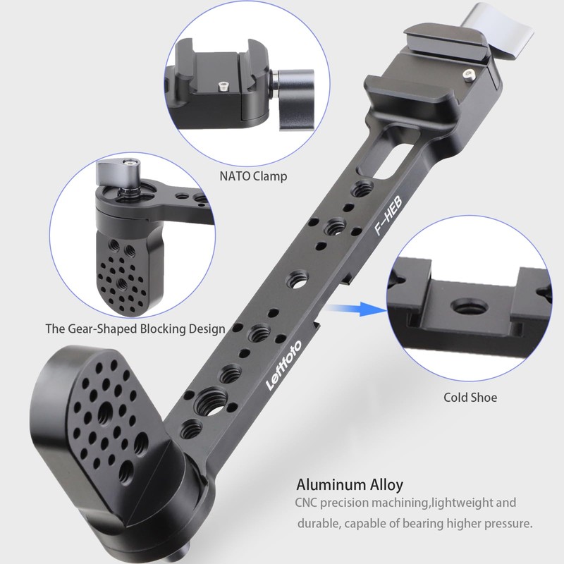 LLEFTFOTO Gimbal Handgrip Mount Extension Bracket for DJI Ronin DJI