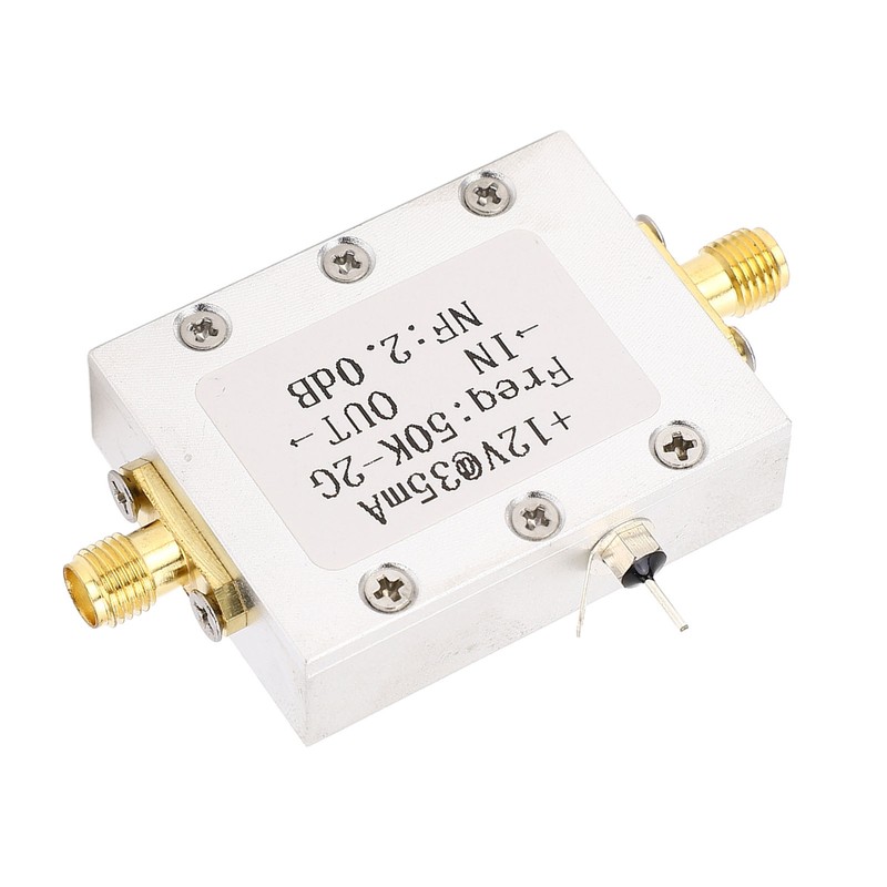 Broadband Amplifier 50K‑2GHZ LNA Amplifier Low Noise 31dB High Gain